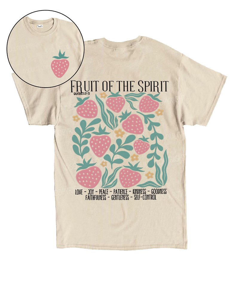 Fruit Of The Spirit Double Sided Unisex Cotton Christian T-Shirt
