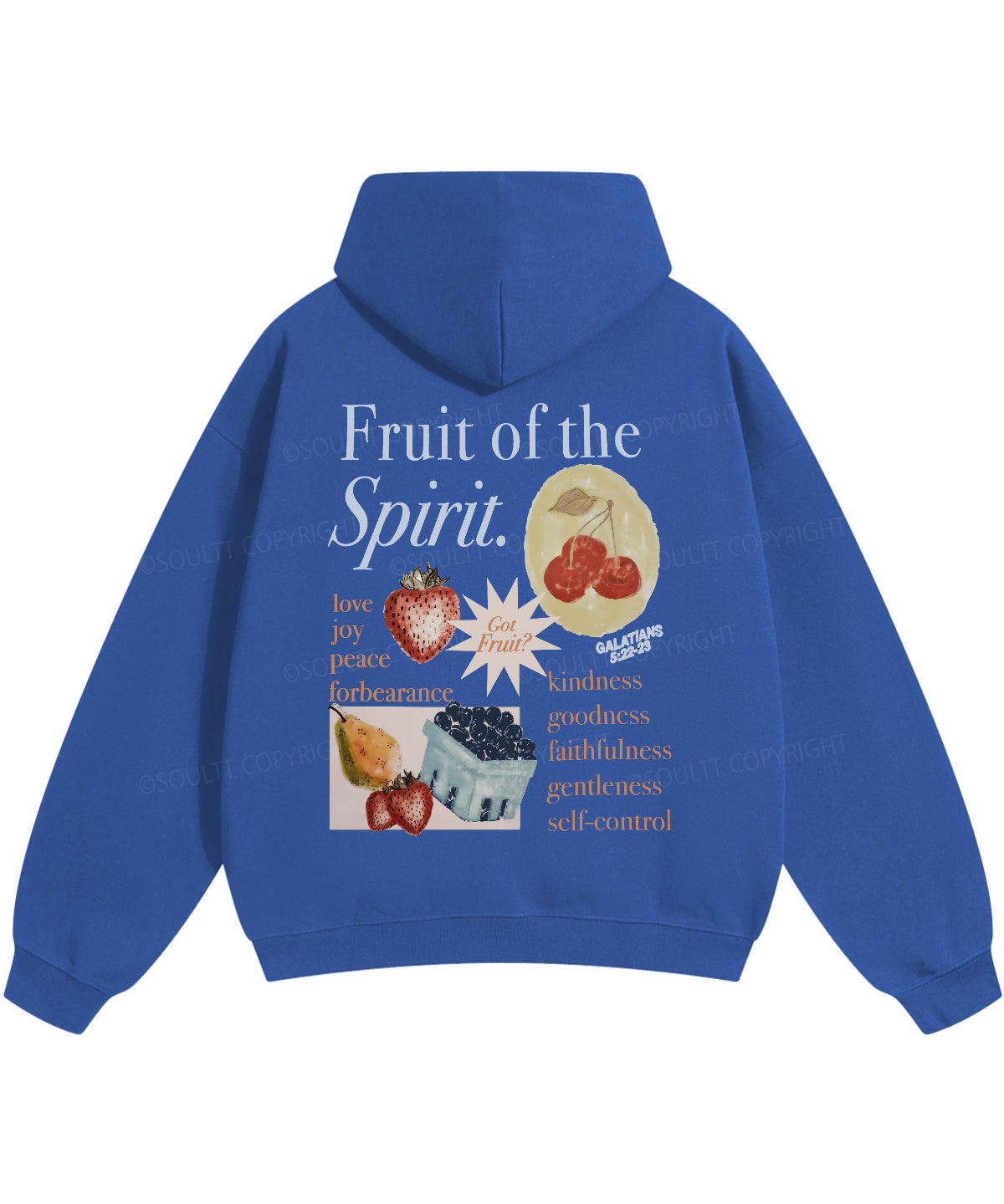 Fruit Of The Spirit Double Sided Christian Hoodie