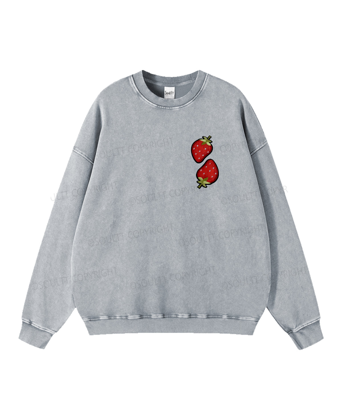 Fruit Of The Spirit Double Sided Washed Christian Sweatshirt