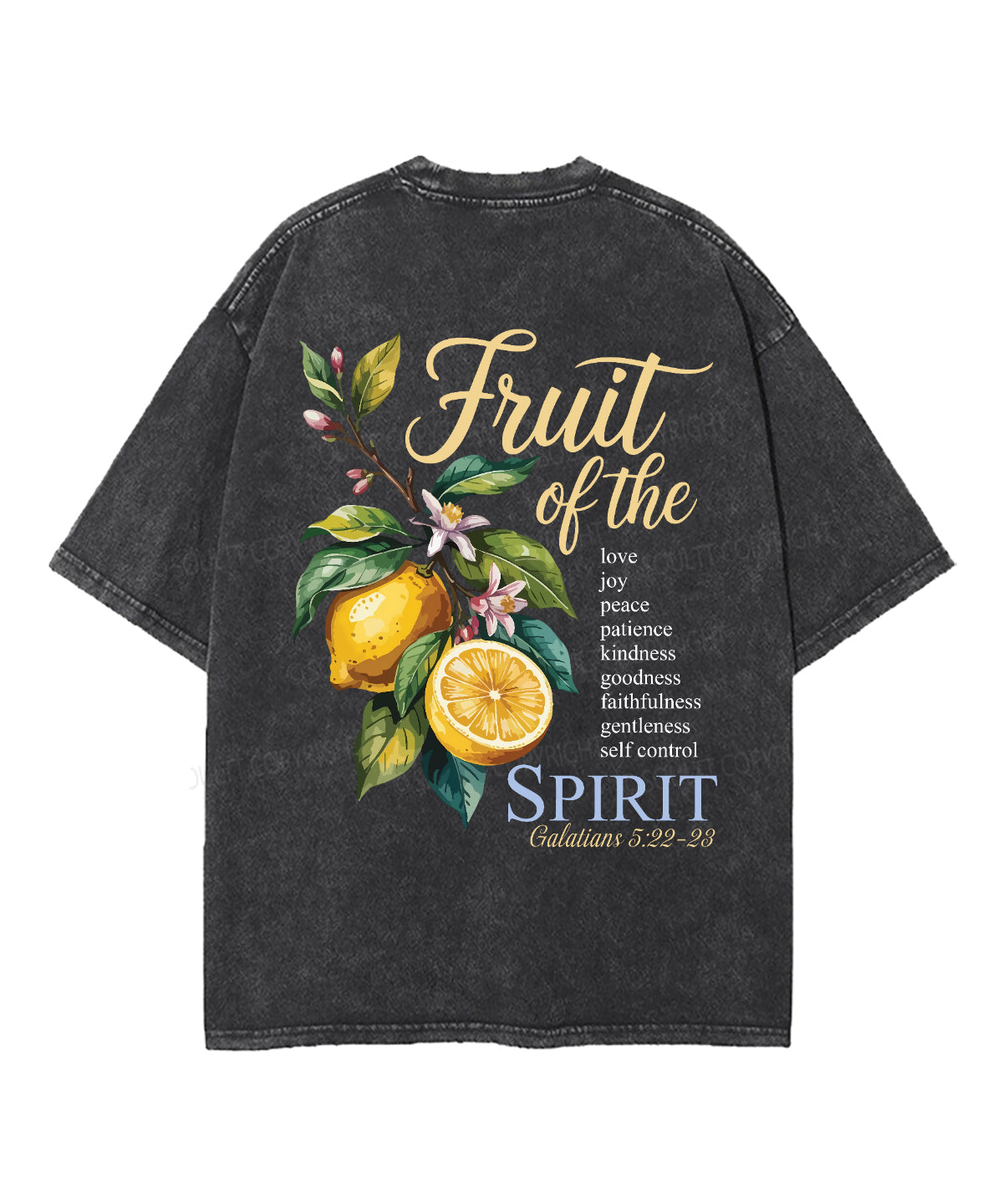 Fruit Of The Spirit Unisex Washed Christian T-shirt