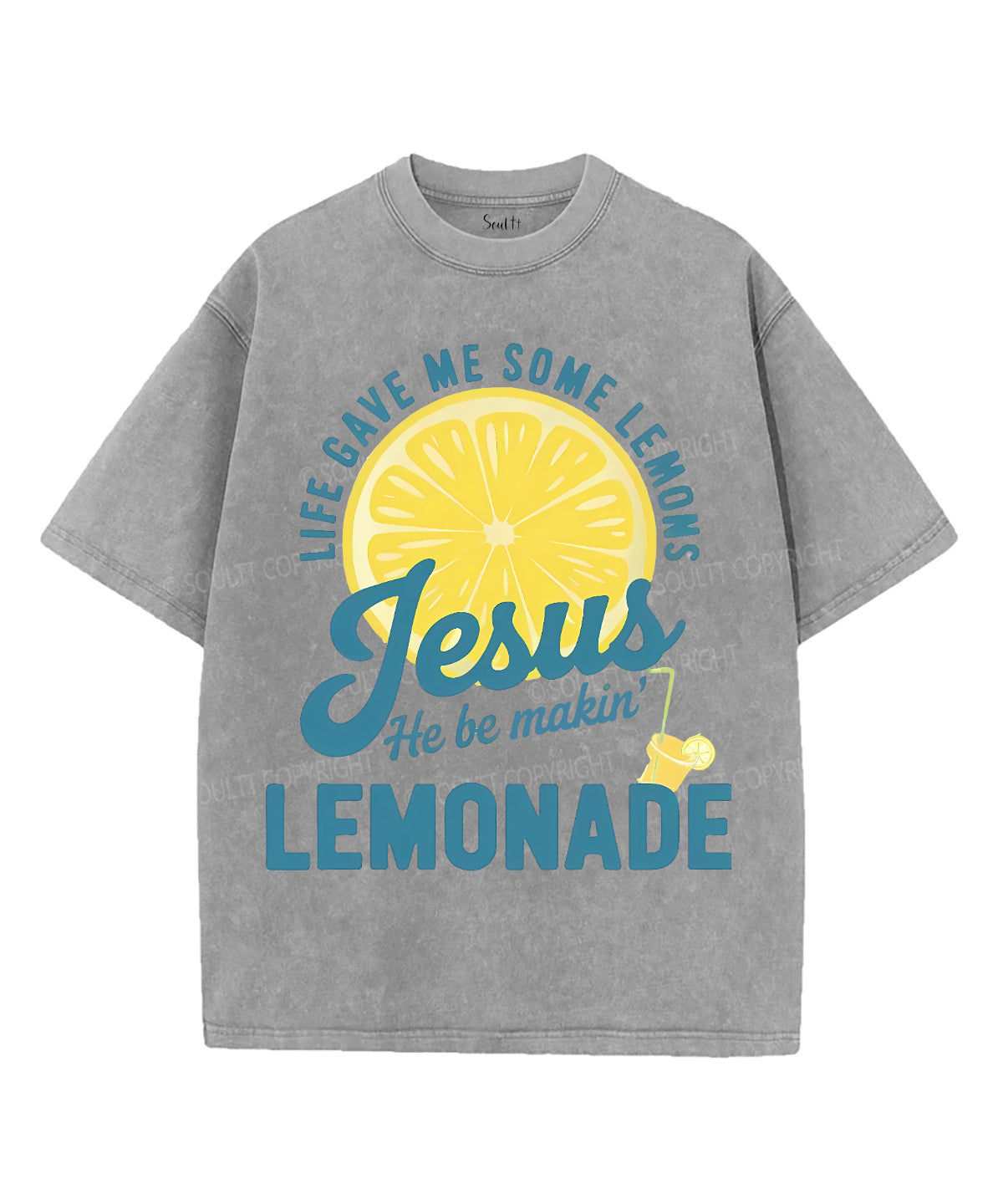Life Gave Me Some Lemons Unisex Washed Christian T-shirt