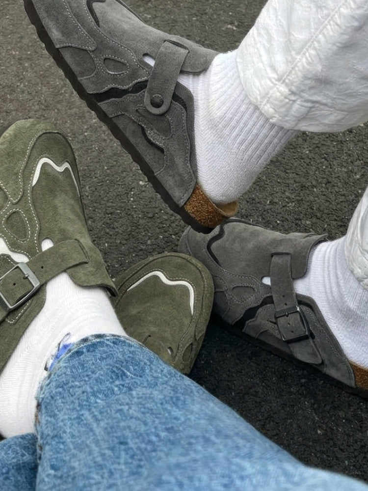 Wavey Clogs - Beige