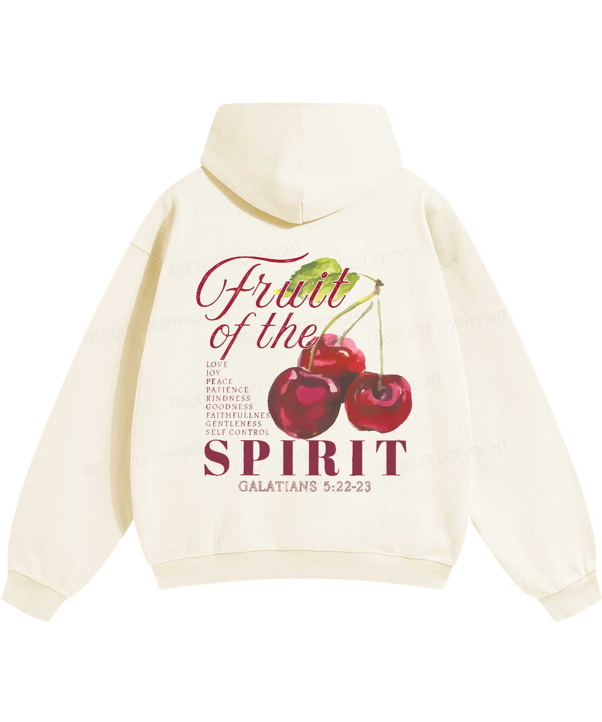 Fruit Of The Spirit Double Sided Christian Hoodie