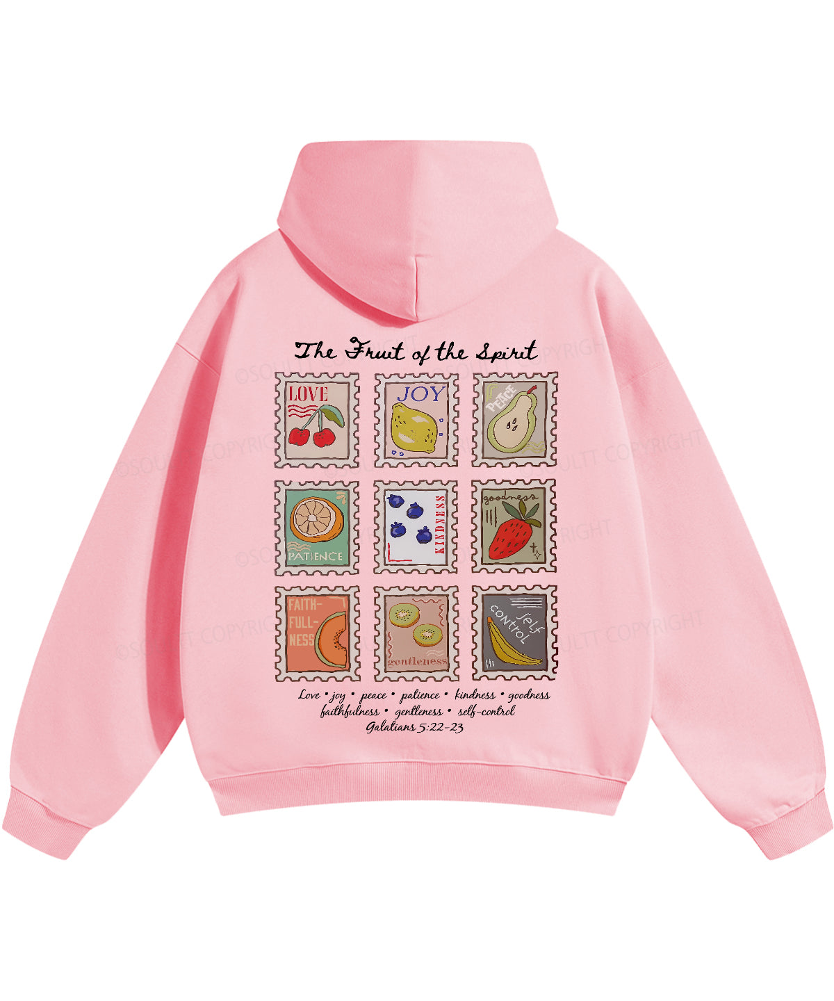 Fruit Of The Spirit Double Sided Christian Hoodie