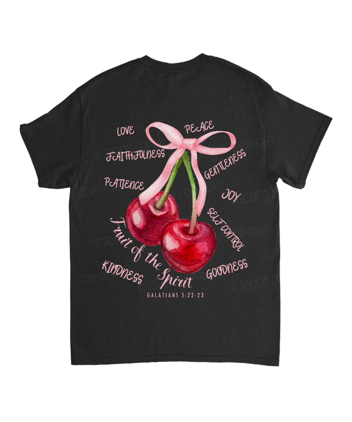 Fruit Of The Spirit Double Sided Unisex Cotton Christian T-Shirt