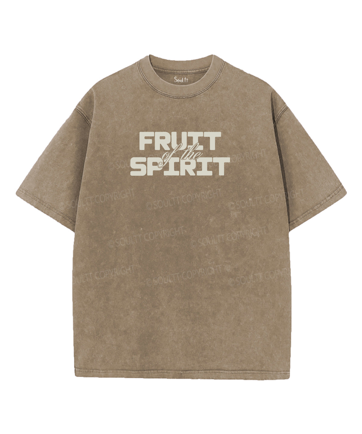 Fruit Of The Spirit Double Sided Unisex Washed Christian T-shirt