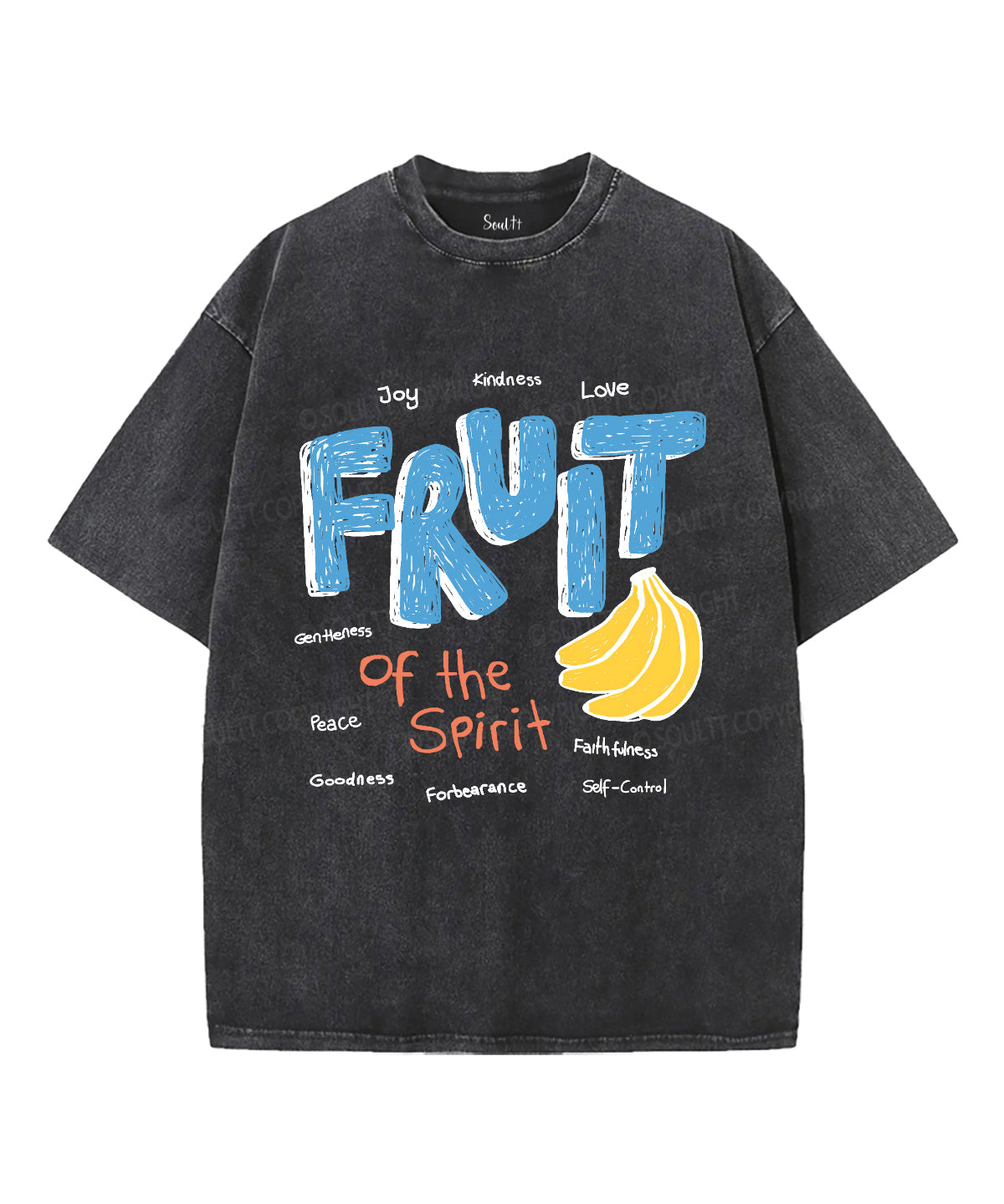 Fruit Of The Spirit Unisex Washed Christian T-shirt