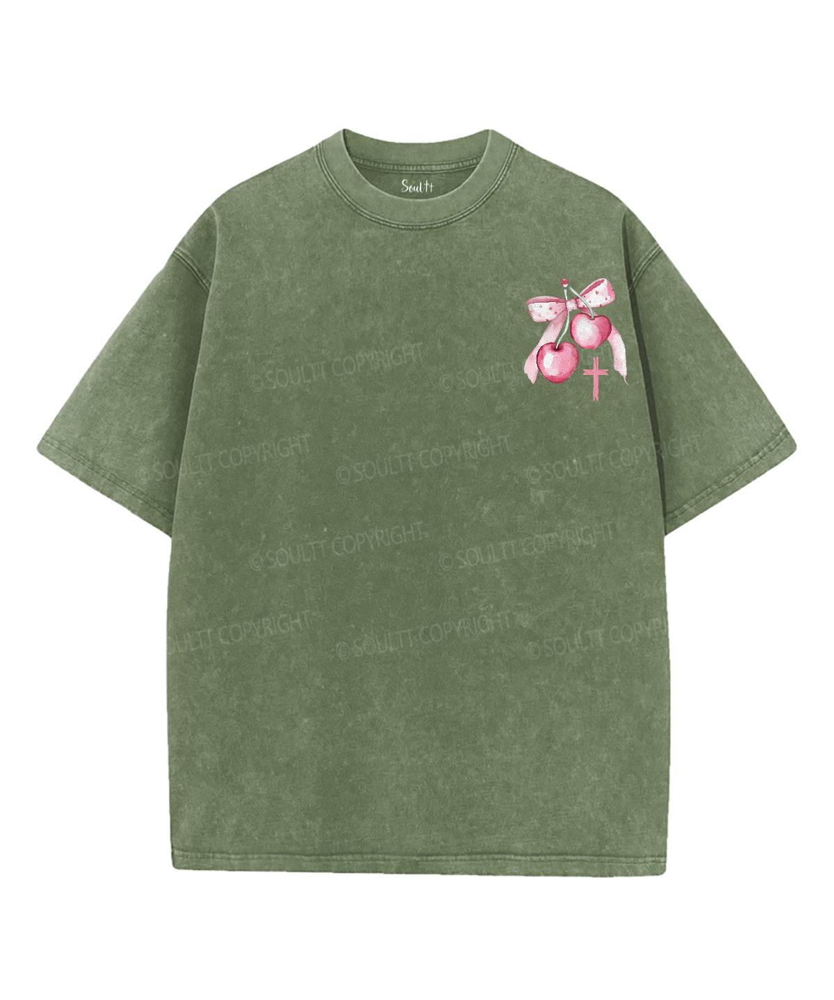 Fruit Of The Spirit Double Sided Unisex Washed Christian T-shirt