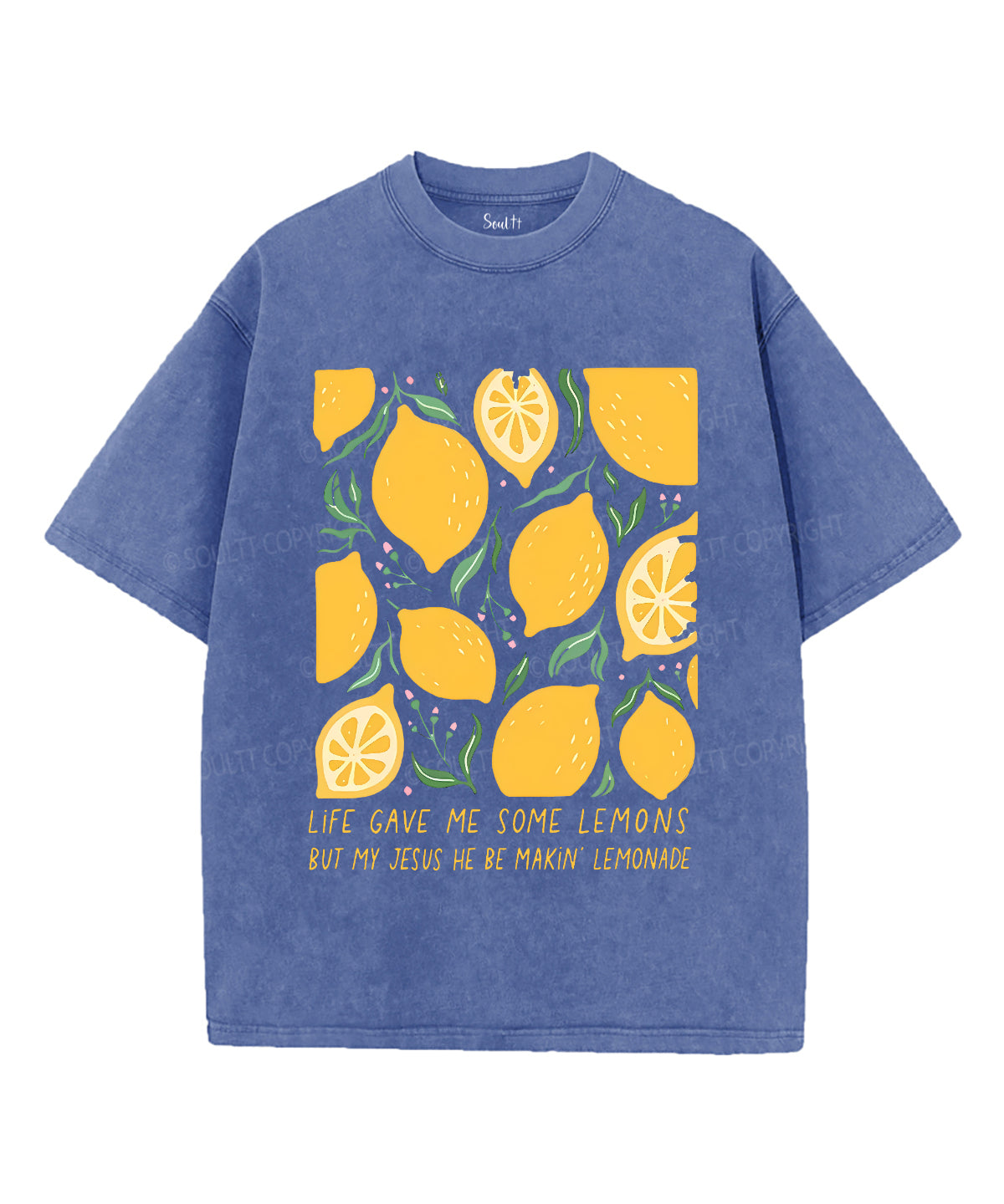 Life Gave Me Some Lemons Unisex Washed Christian T-shirt