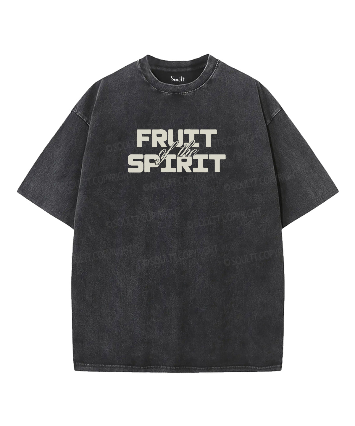 Fruit Of The Spirit Double Sided Unisex Washed Christian T-shirt