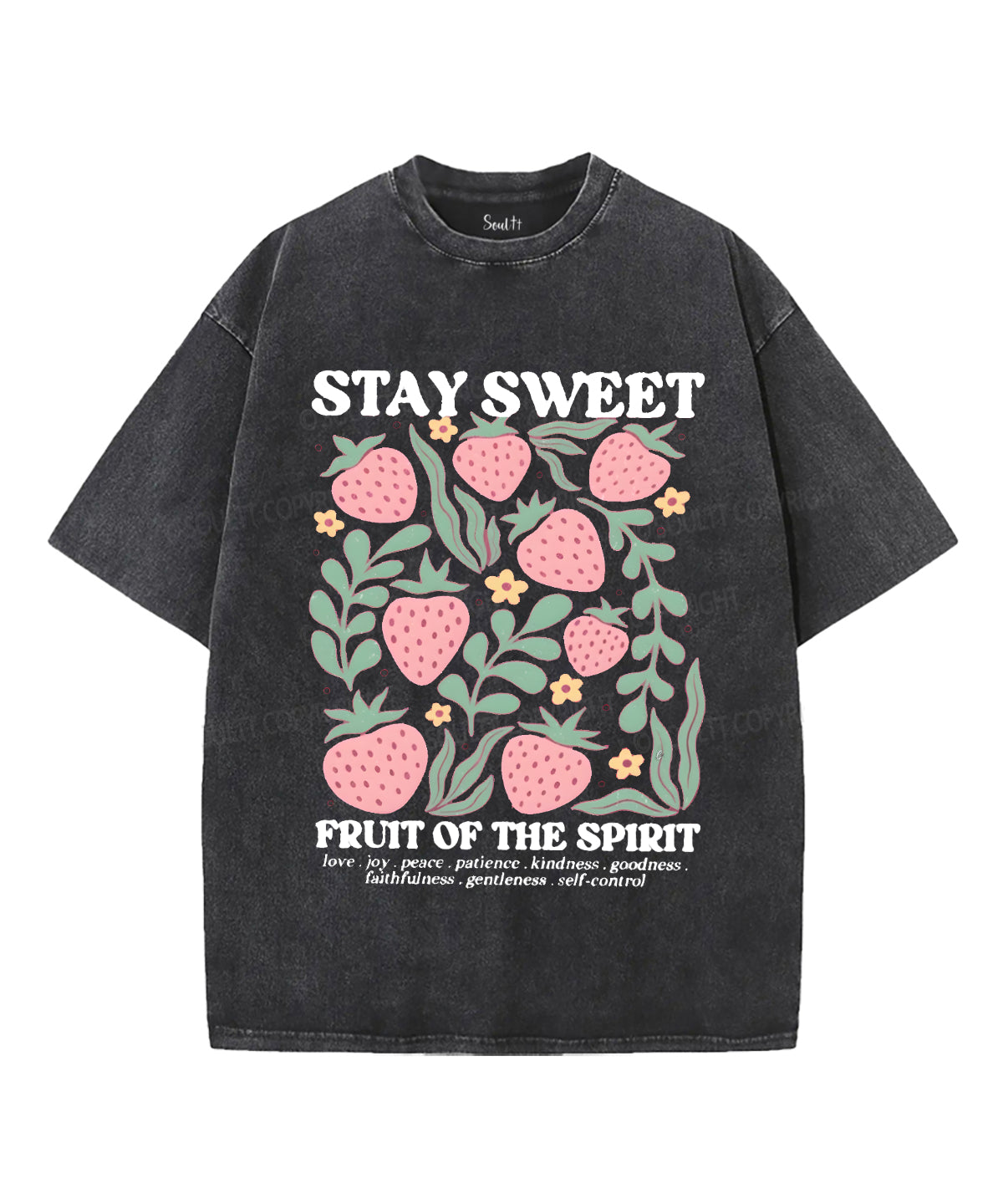 Fruit of the Spirit Unisex Washed Christian T-shirt