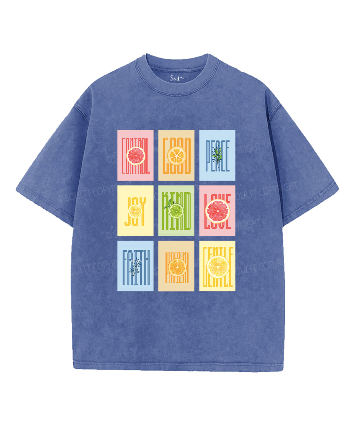 Fruit Of The Spirit Washed Christian T-shirt
