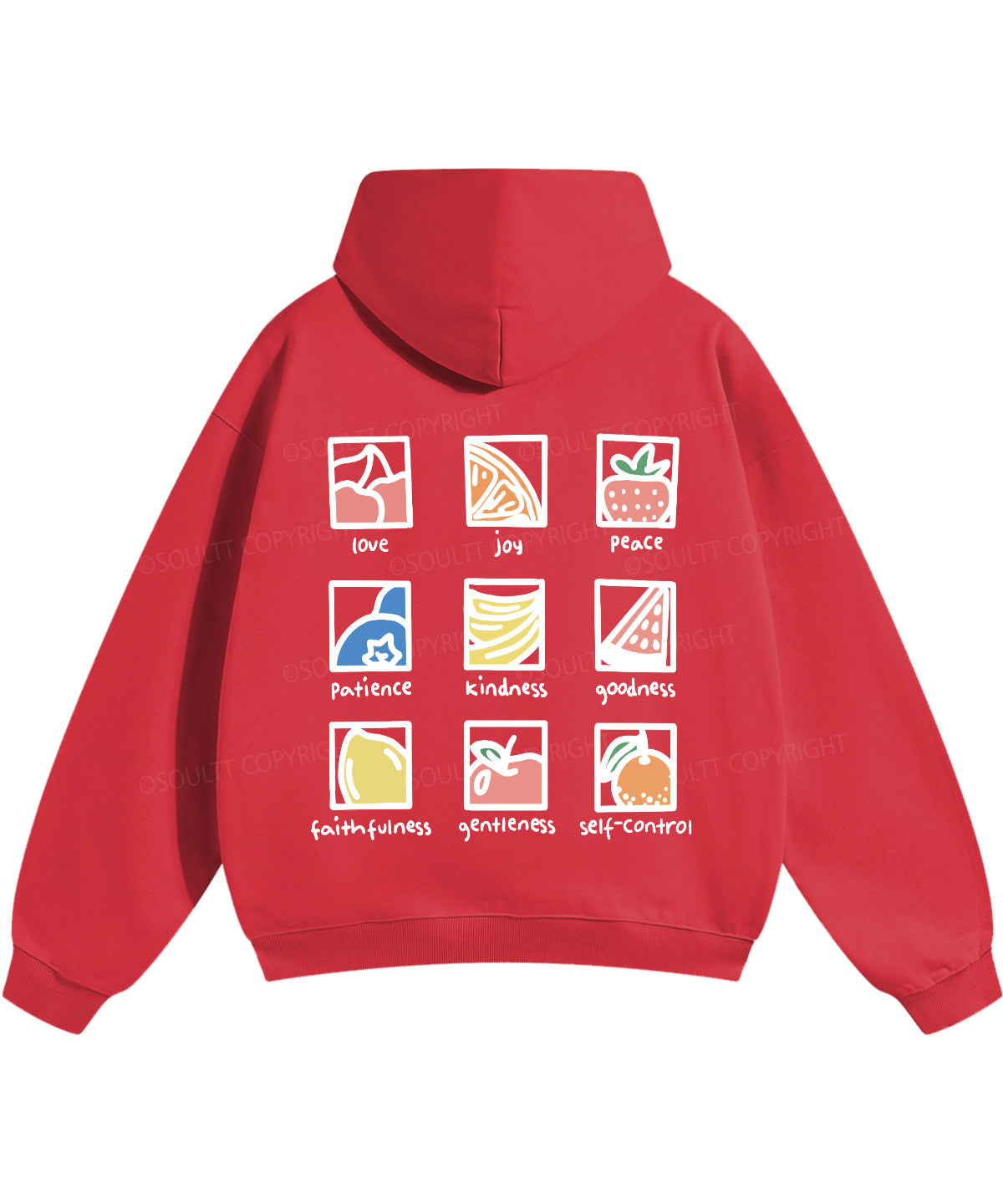 Fruit Of The Spirit Double Sided Christian Hoodie