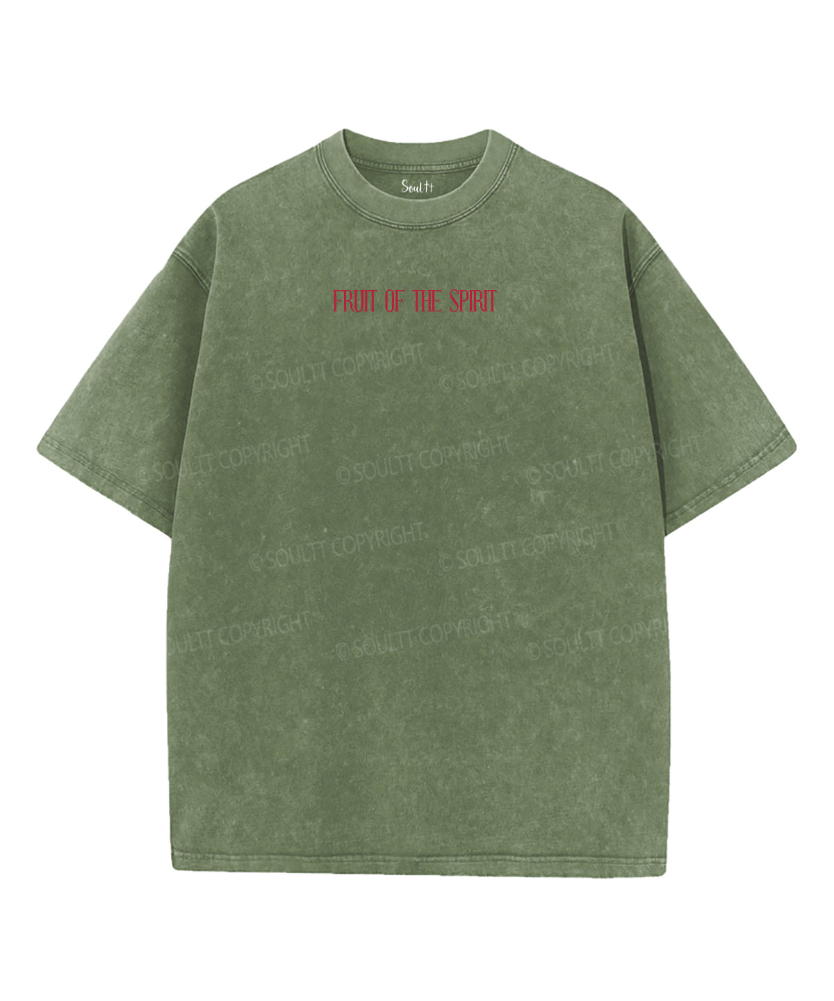 Fruit Of The Spirit Double Sided Washed Christian T-shirt