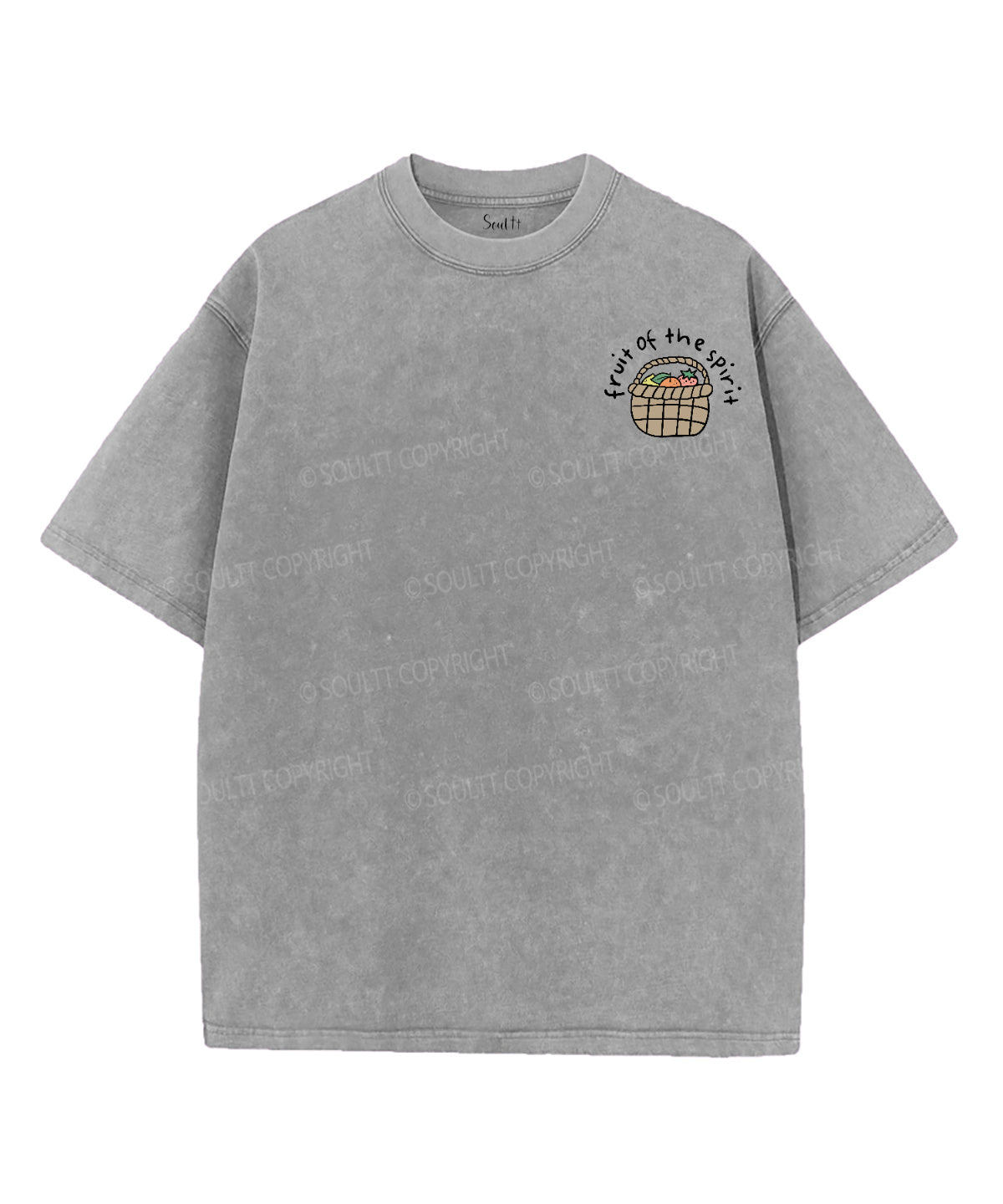 Fruit Of The Spirit Double Sided Washed Christian T-shirt