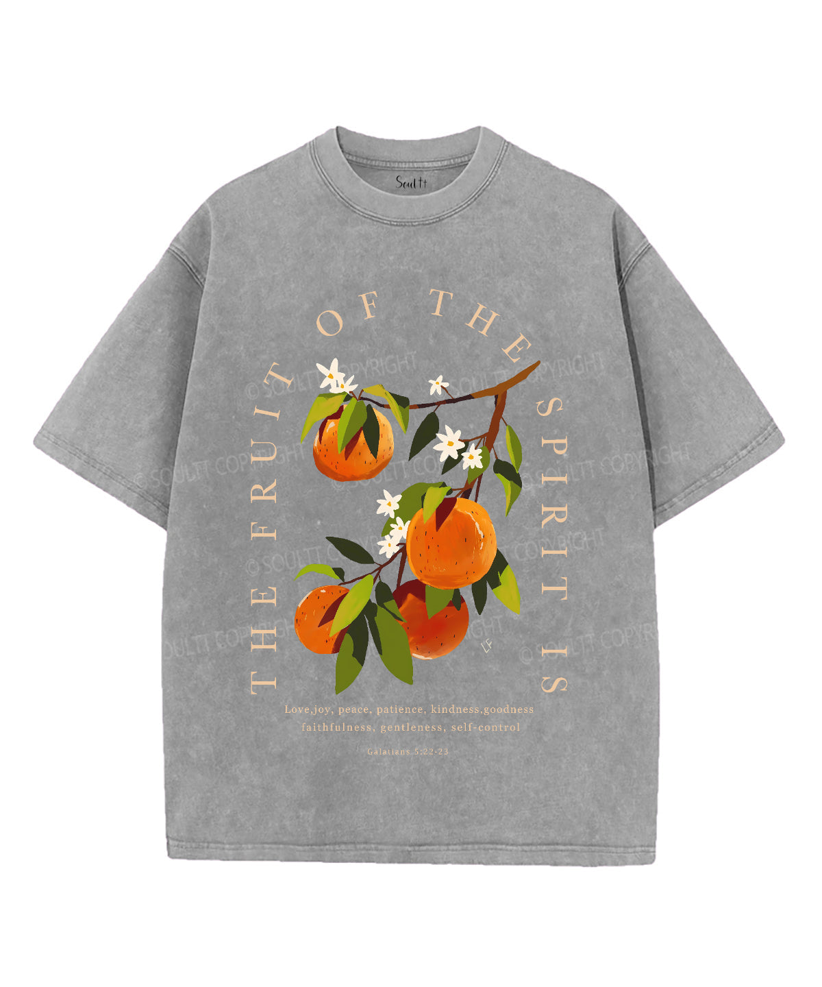 Fruit Of The God Unisex Washed Christian T-shirt