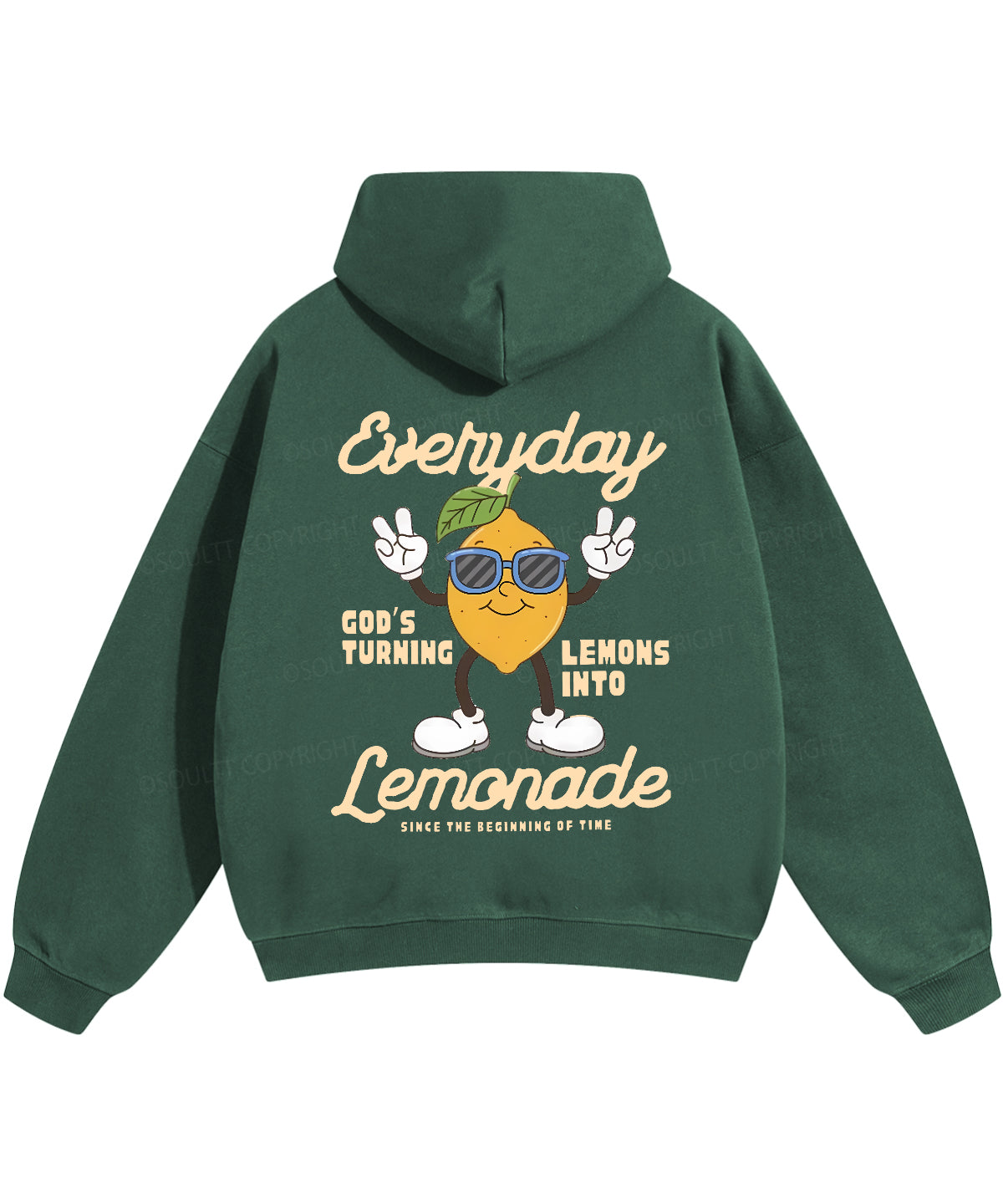 God's Turning Lemons Double Sided Christian Hoodie