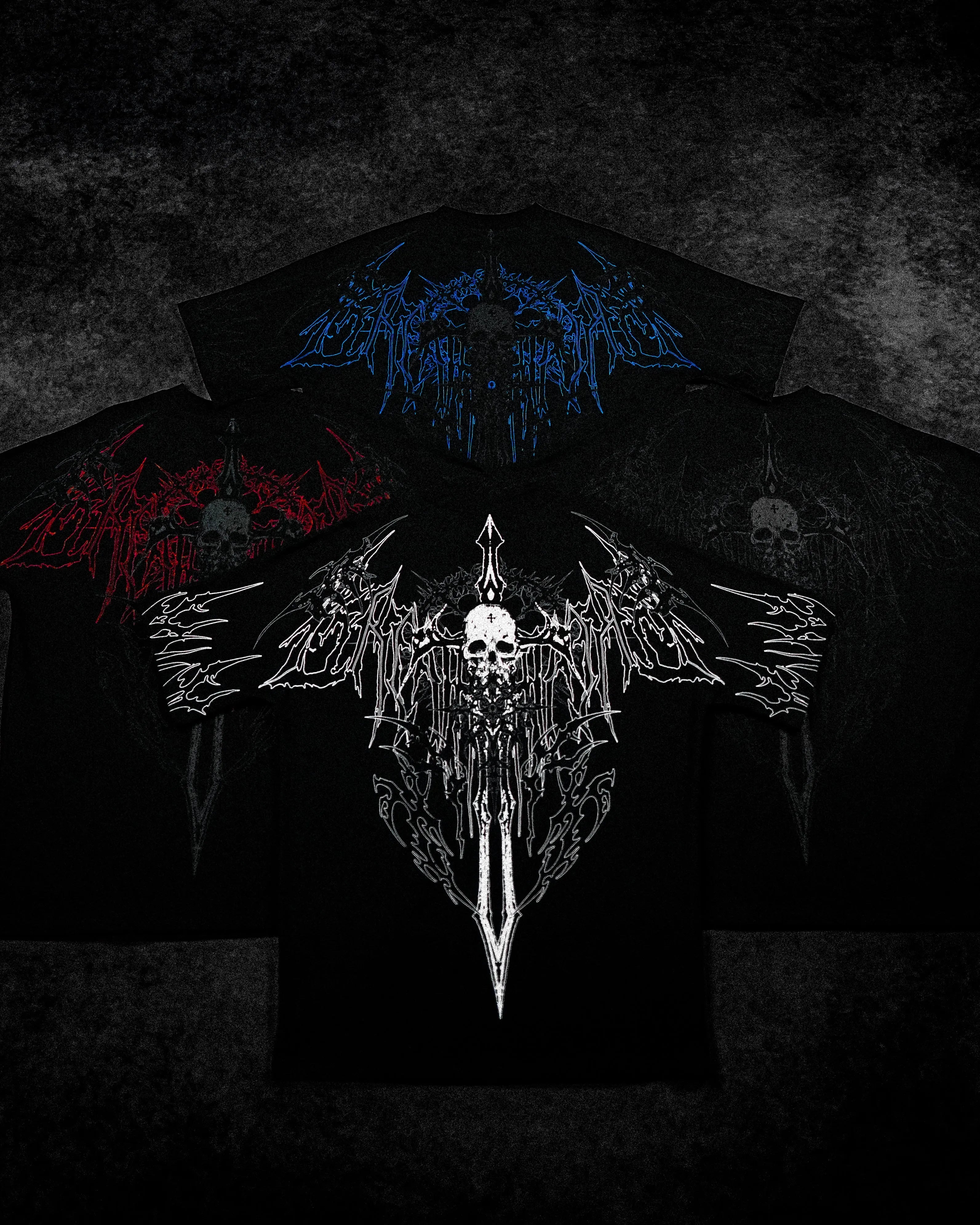 Bone Splitter Oversized T-shirt [VOID BLACK]