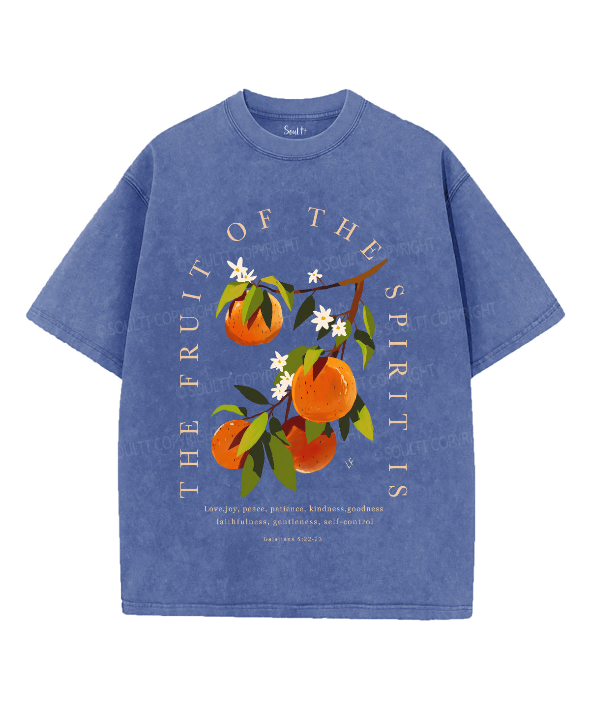 Fruit Of The God Unisex Washed Christian T-shirt