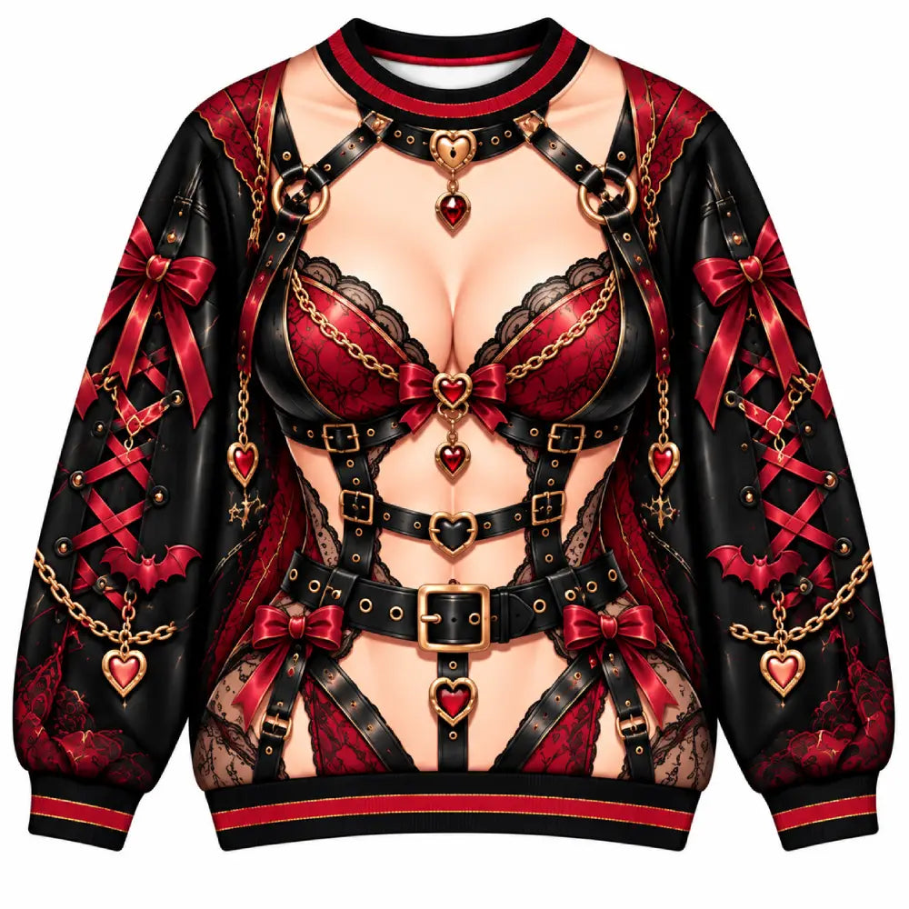 Dark Gothic Christmas Illusion Sweatshirt