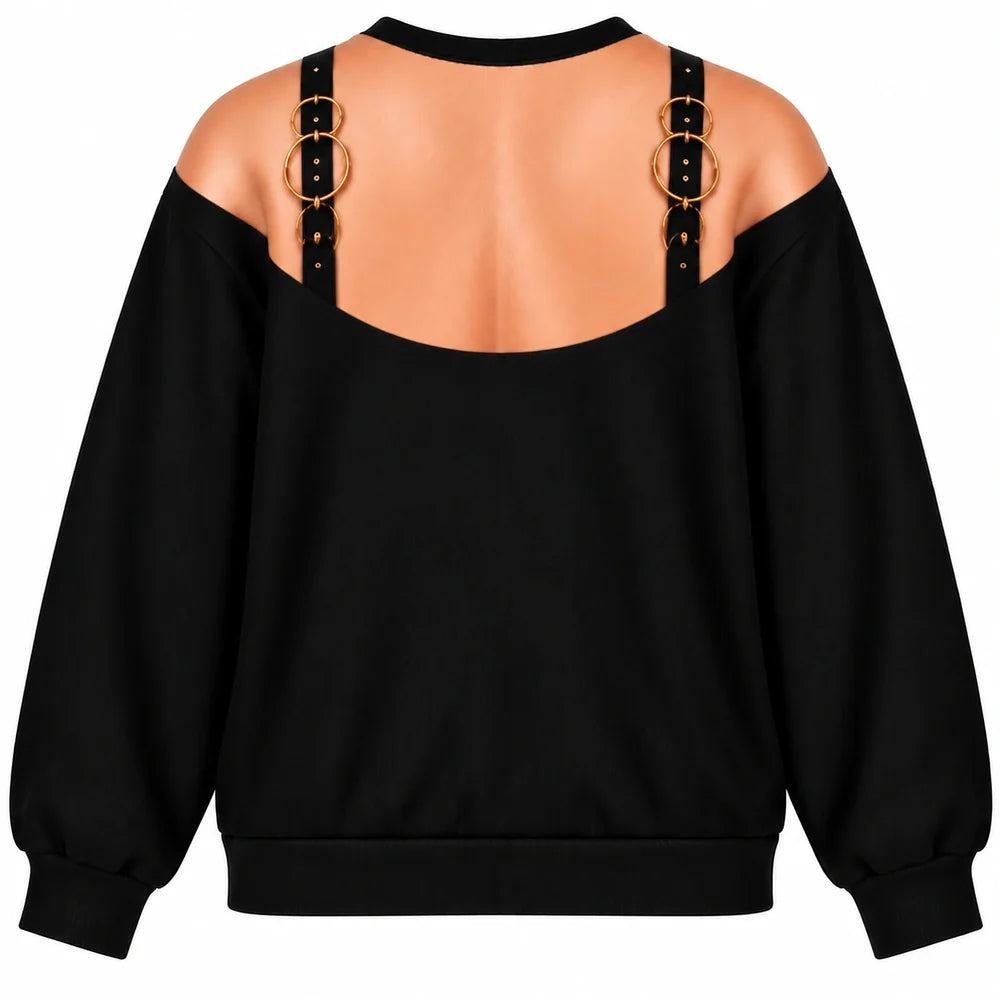 Sexy Christmas Bow Lace Sweatshirt & Leggings Set – Women’s Festive Holiday Outfit