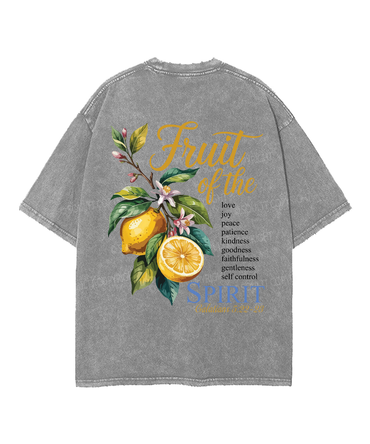 Fruit Of The Spirit Unisex Washed Christian T-shirt