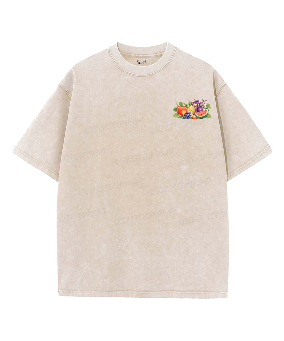 Fruit Of The Spirit Double Sided Unisex Washed Christian T-shirt