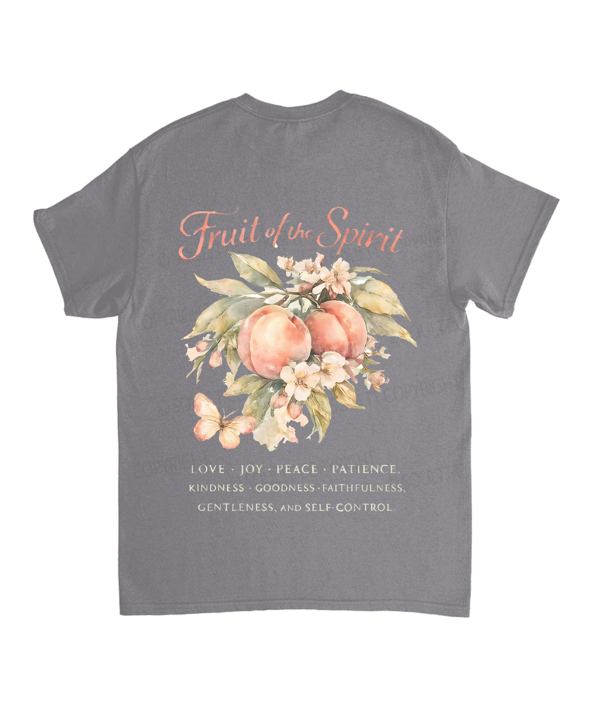 Fruit Of The Spirit Double Sided Unisex Cotton Christian T-Shirt