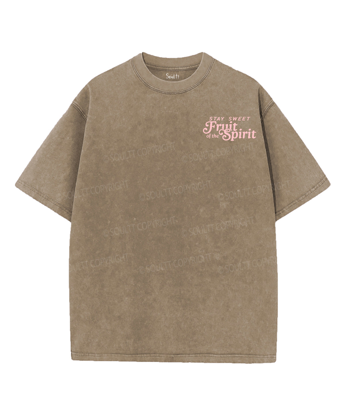 Fruit Of The Spirit Double Sided Unisex Washed Christian T-shirt