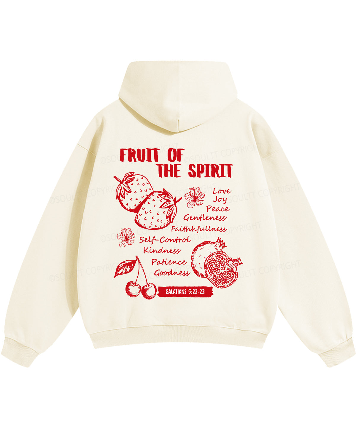 Fruit Of The Spirit Double Sided Christian Hoodie