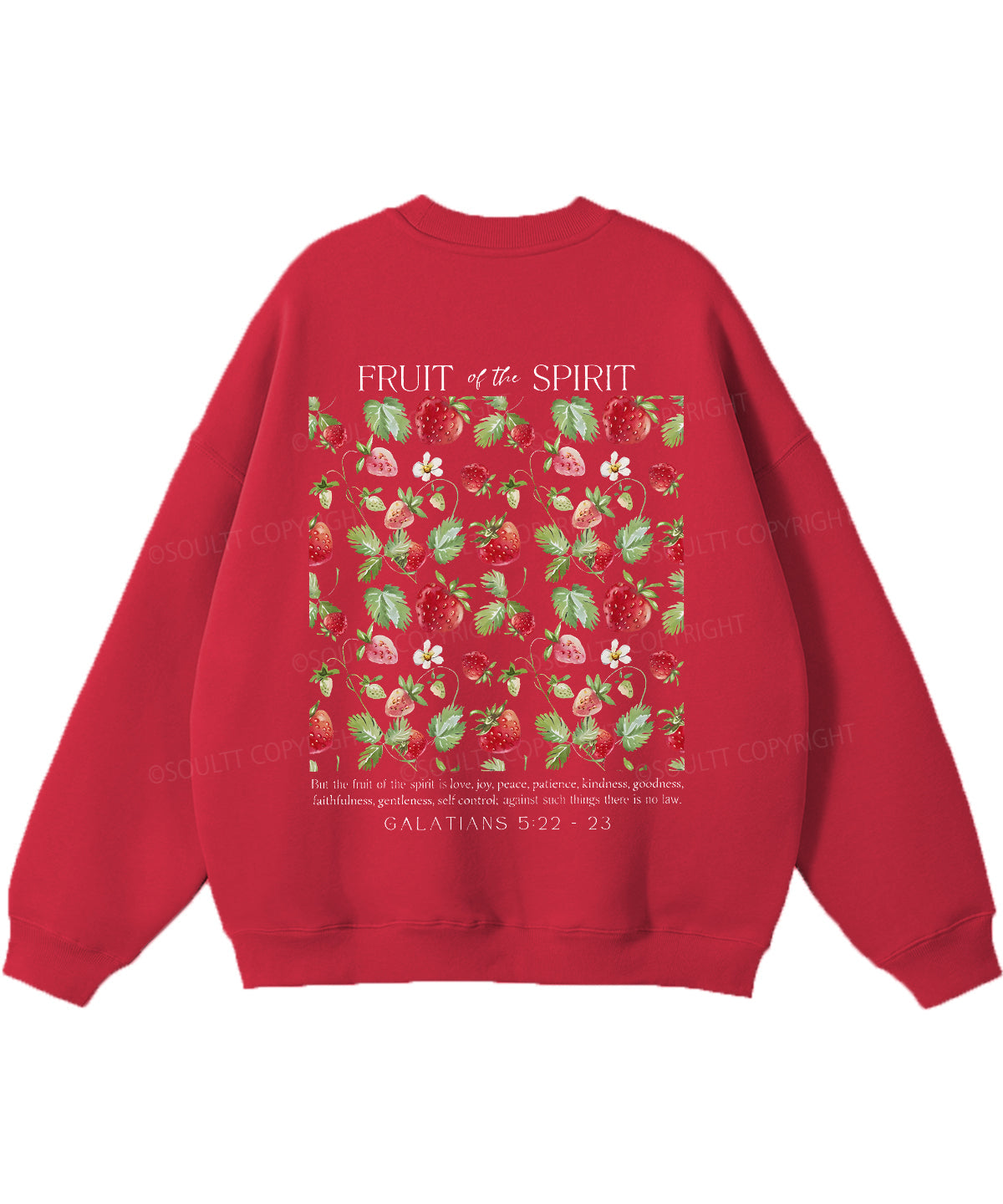 Fruit of the Spirit Double Sided Christian Sweatshirt