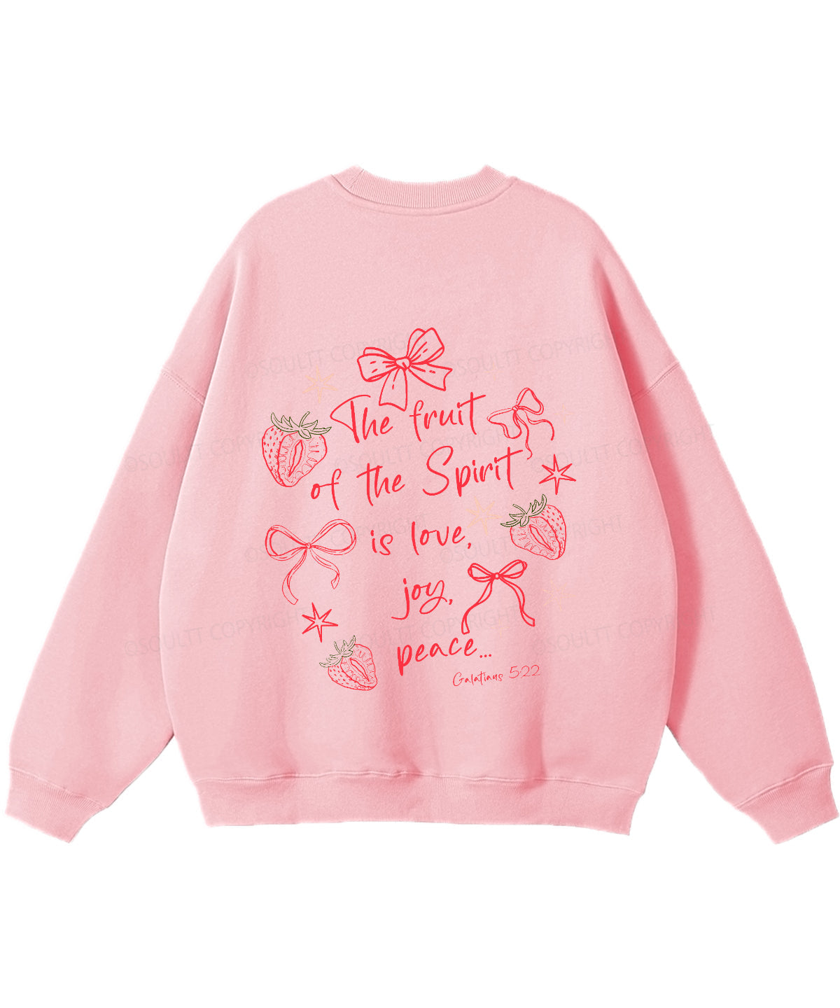 Fruit Of The Spirit Double Sided Christian Sweatshirt