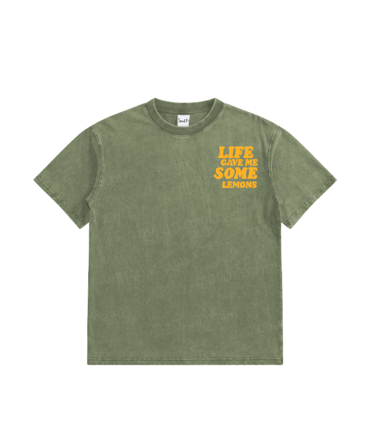 Kids Life Gave Me Some Lemons Double Sided Washed Christian T-shirt