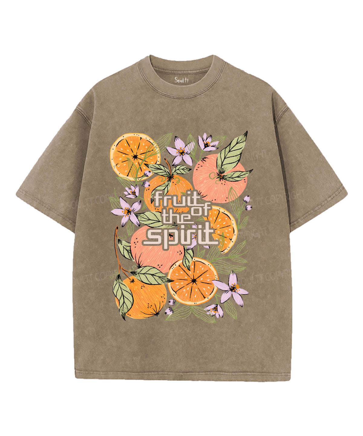 Fruit Of The Spirit Unisex Washed Christian T-shirt