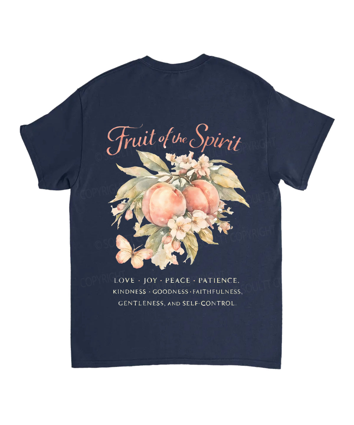 Fruit Of The Spirit Double Sided Unisex Cotton Christian T-Shirt