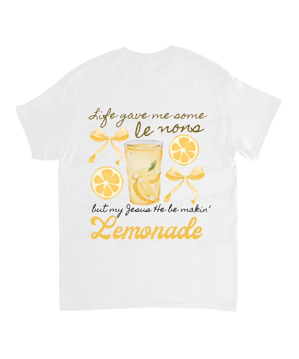 Life Gave Me Some Lemons Double Sided Unisex Cotton Christian T-Shirt