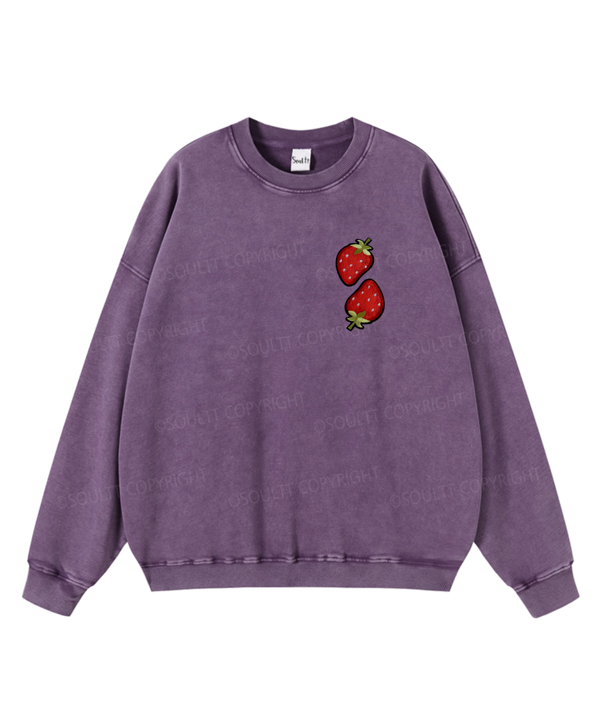 Fruit Of The Spirit Double Sided Washed Christian Sweatshirt