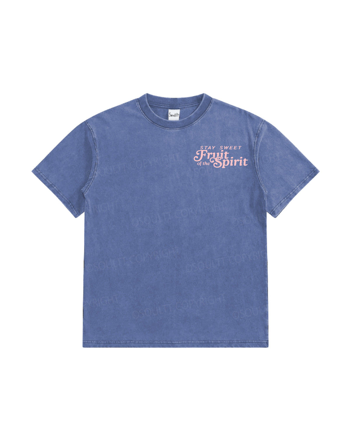 Kids Fruit Of The Spirit Double Sided Washed Christian T-shirt