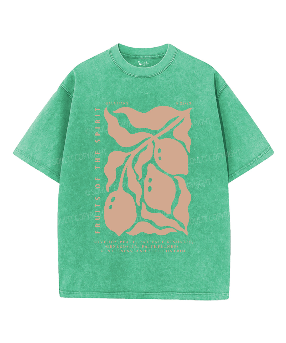 Fruits Of The Spirit Washed Christian T-shirt