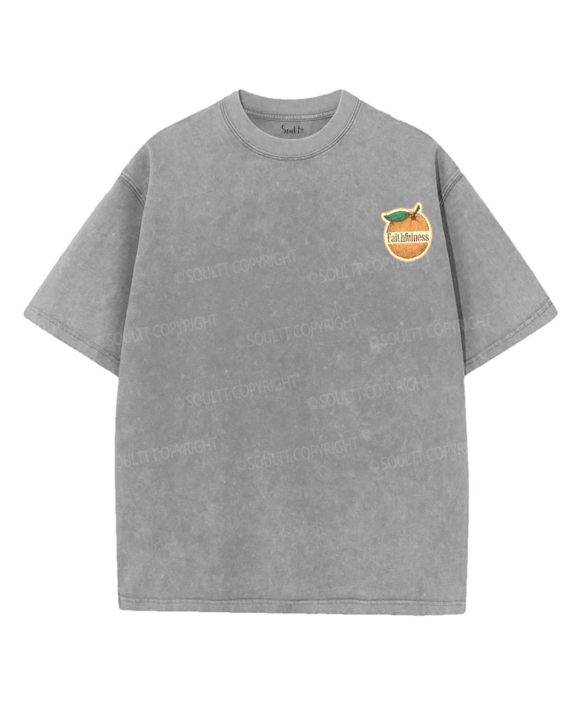 Fruit Of The Spirit Double Sided Unisex Washed Christian T-shirt