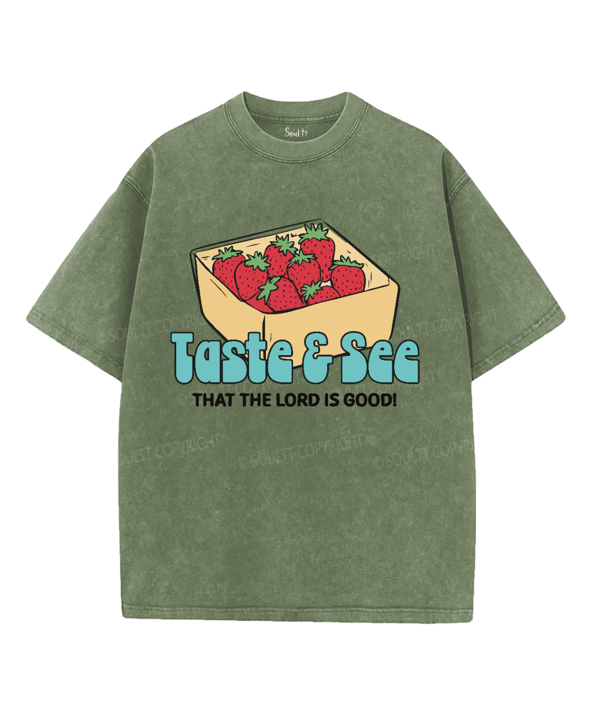 The Lord Is Good Washed Christian T-shirt