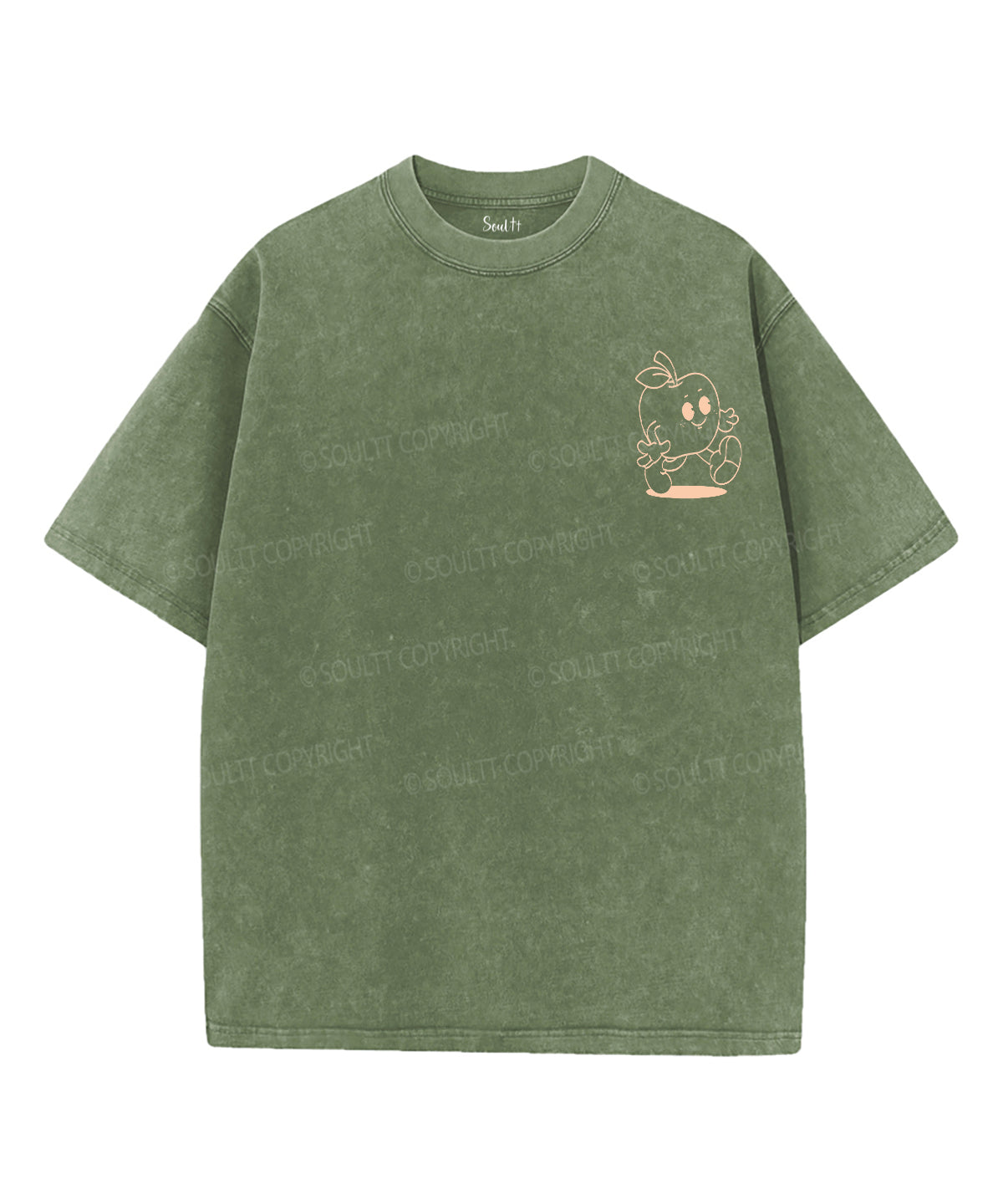 Fruit Of The Spirit Double Sided Unisex Washed Christian T-shirt