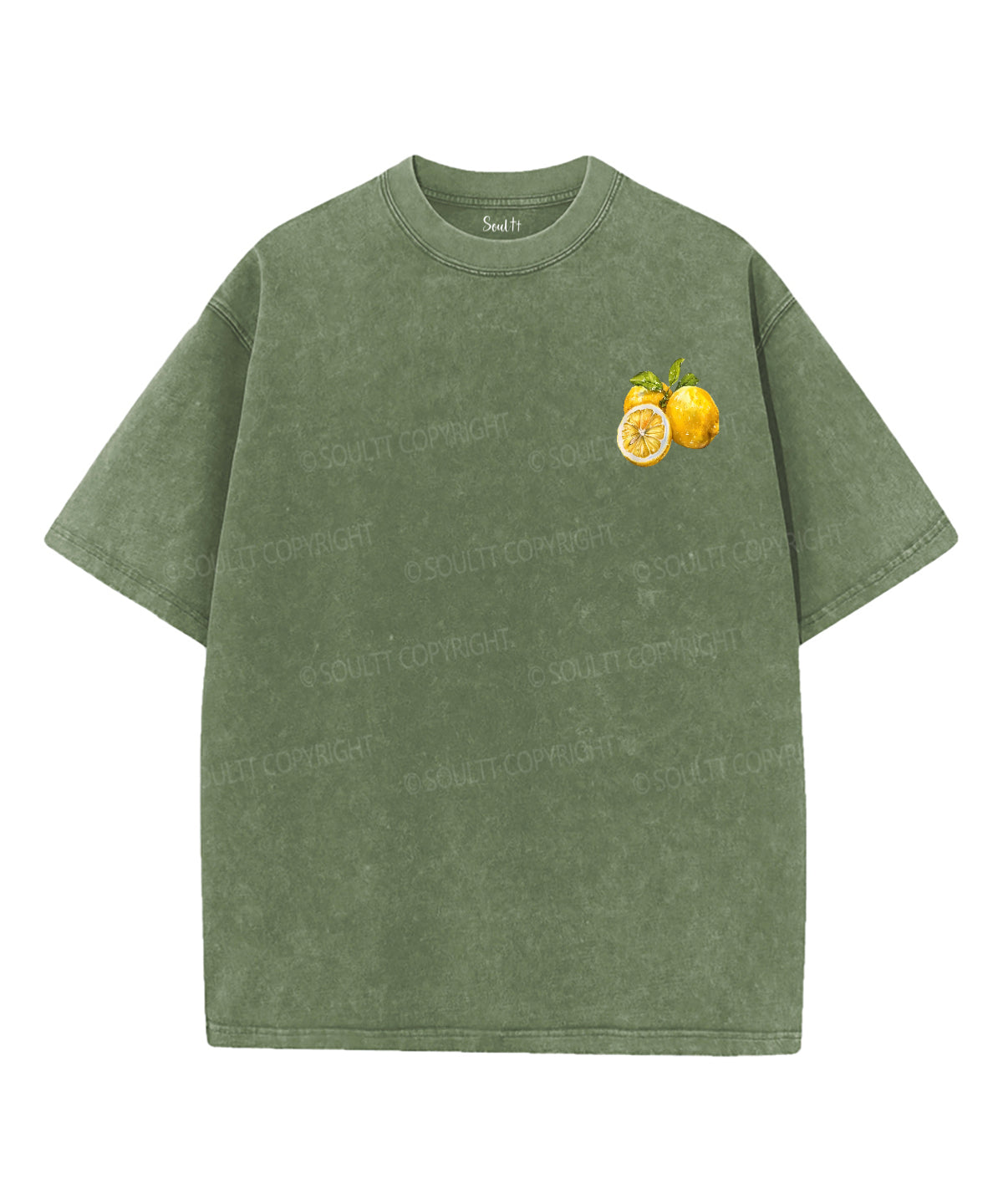 God Turns Lemons Double Sided Unisex Washed Christian T-shirt