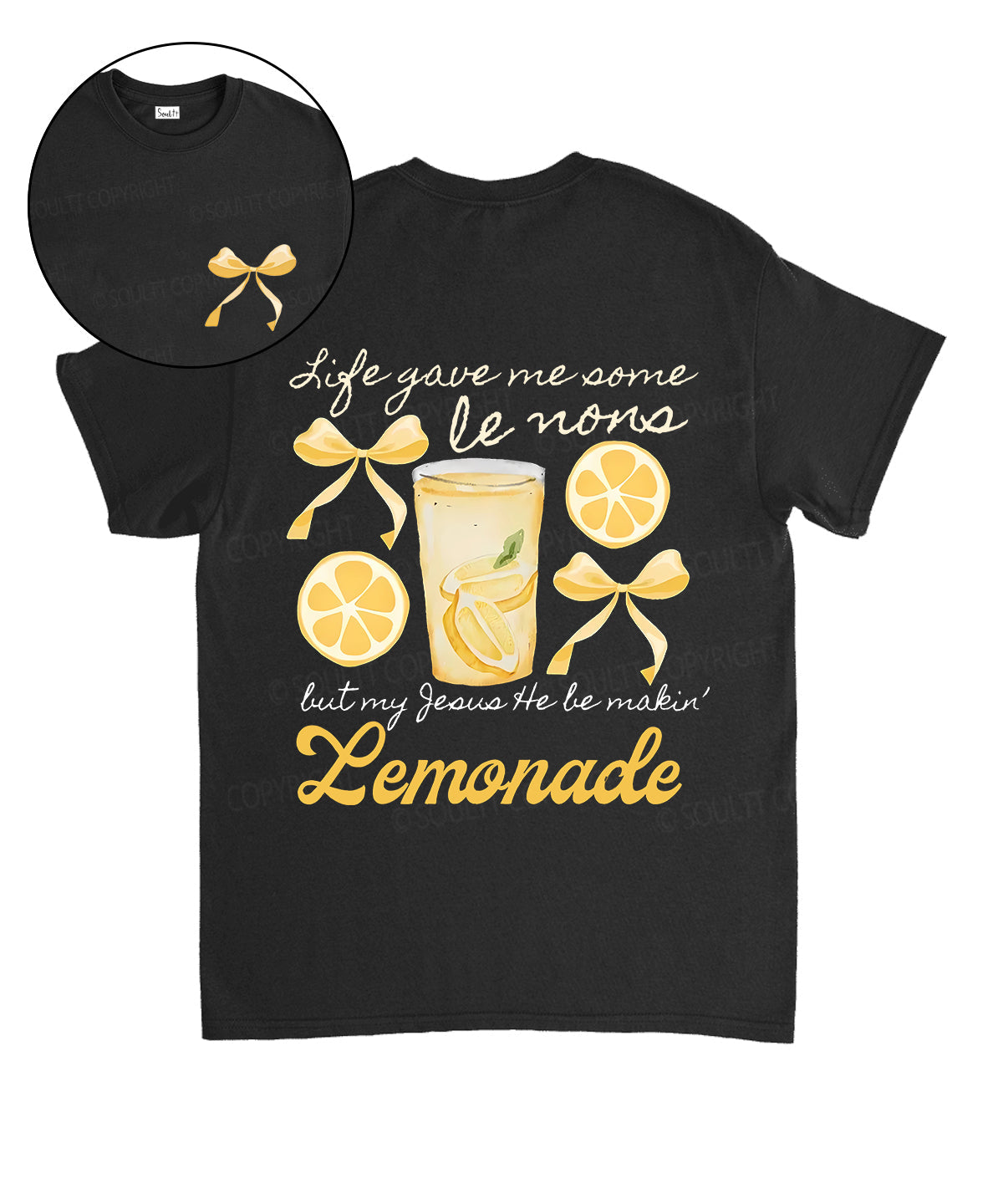 Life Gave Me Some Lemons Double Sided Unisex Cotton Christian T-Shirt