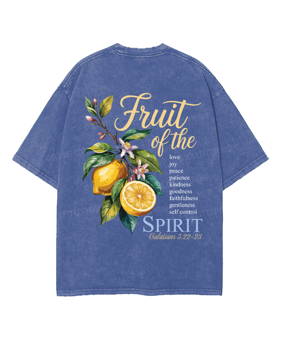 Fruit Of The Spirit Unisex Washed Christian T-shirt