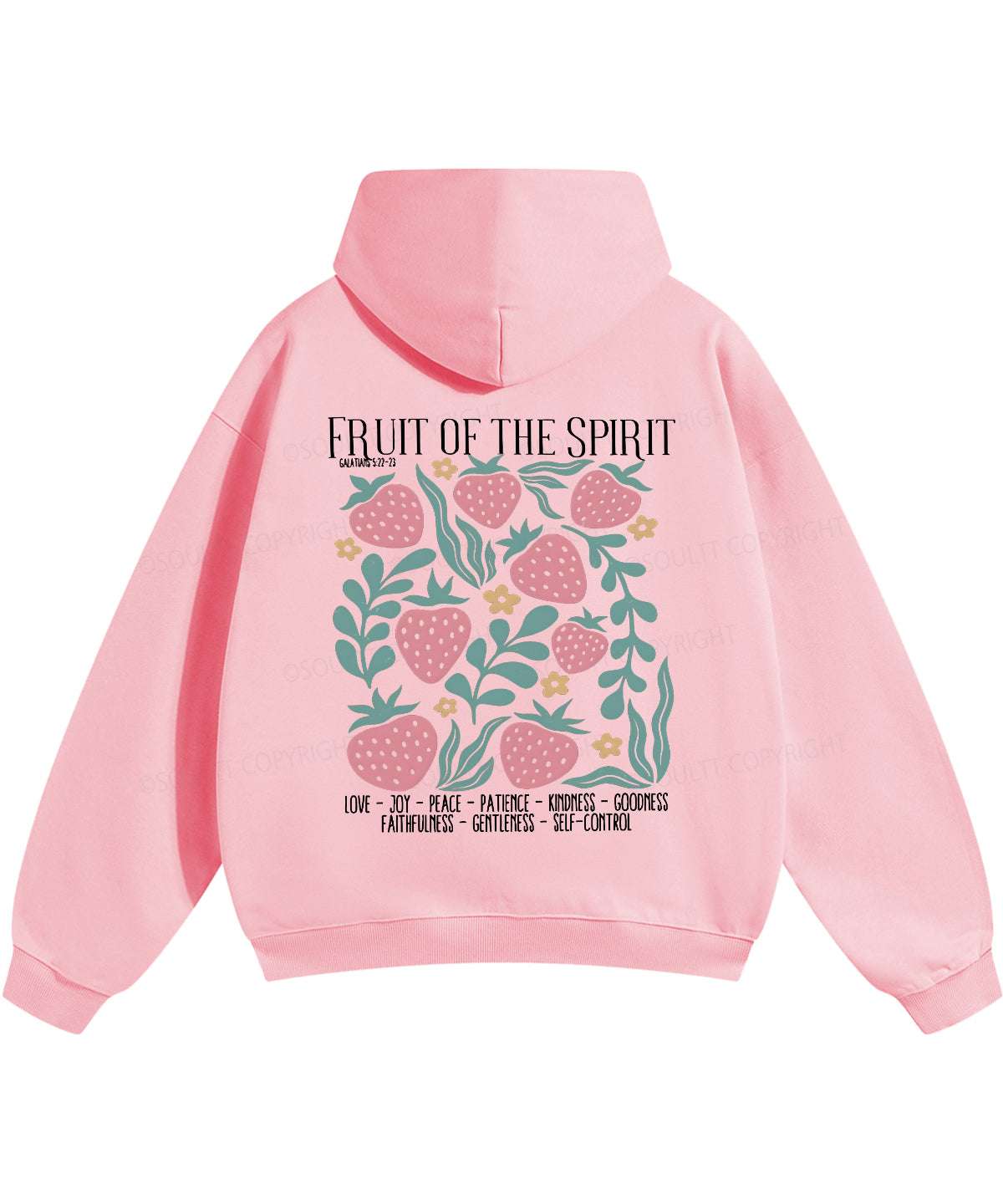 Fruit Of The Spirit Double Sided Christian Hoodie