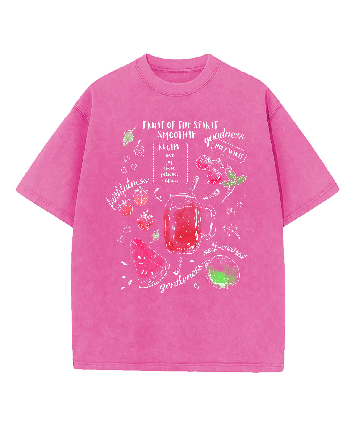 Fruit Of The Spirit Smoothie Washed Christian T-shirt