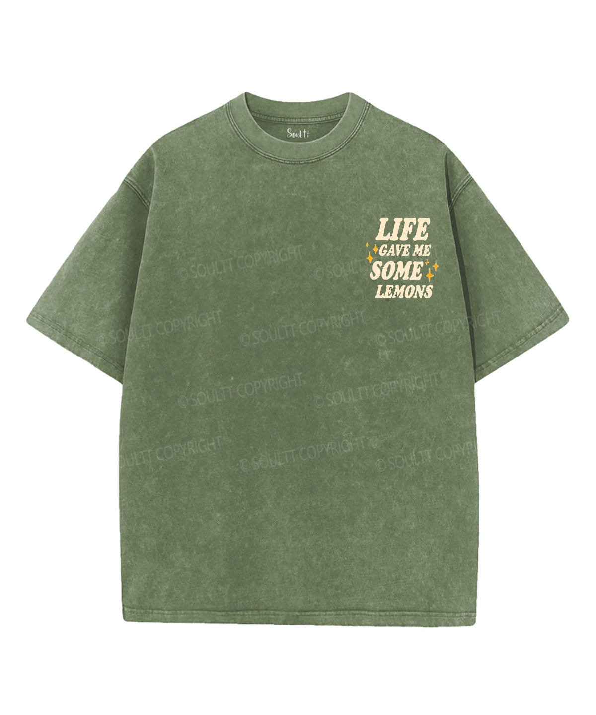 Life Gave Me Some Lemons Double Sided Unisex Washed Christian T-shirt