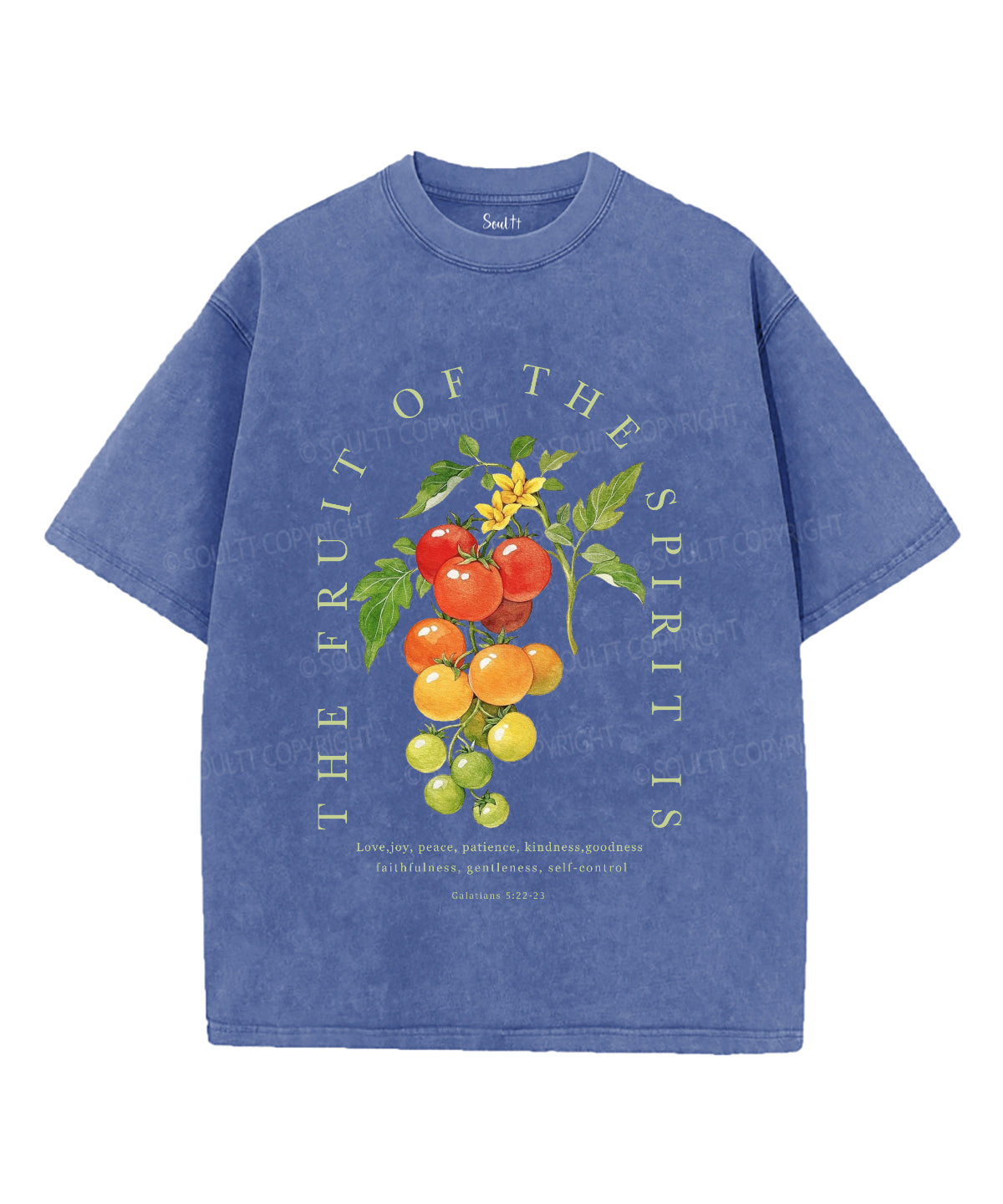 The Fruit Of The Spirit Unisex Washed Christian T-shirt