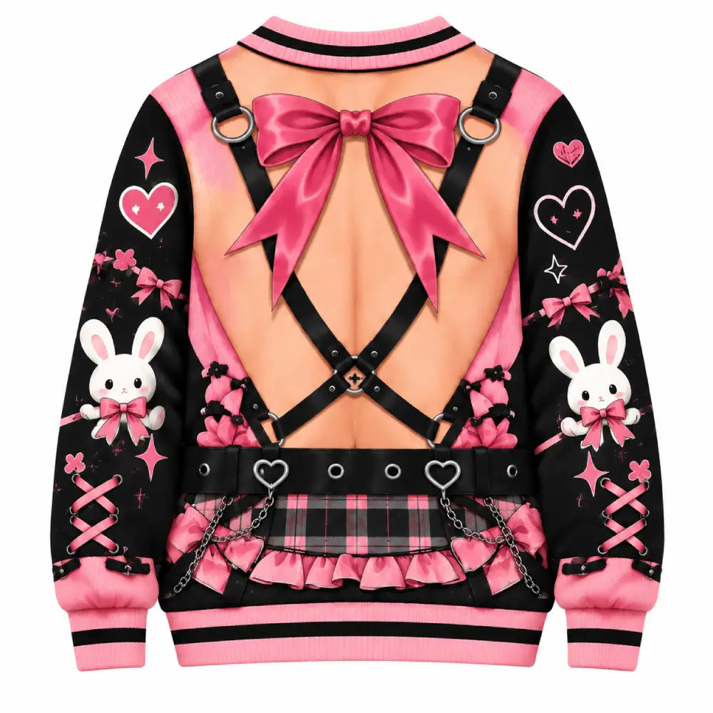 Kawaii Anime Christmas Sweater – Cute & Naughty 3D Illusion Print
